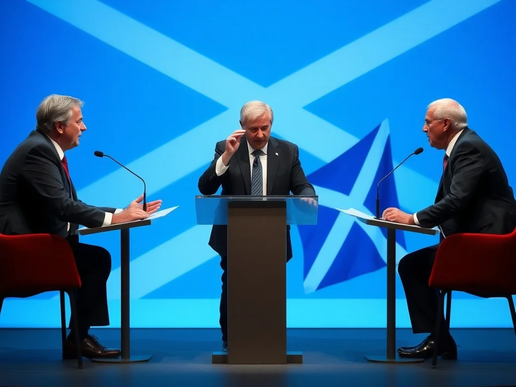 Clashes over energy, immigration, NHS and independence in Scottish leaders debate