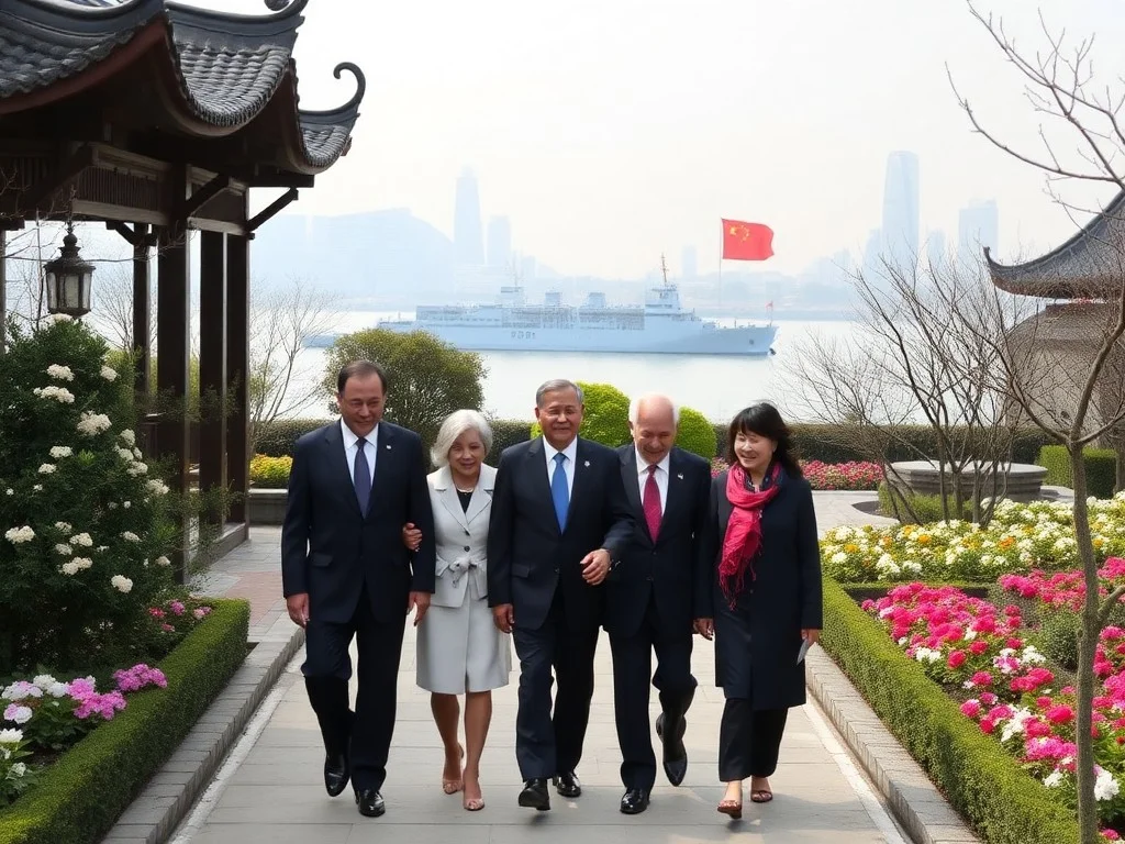 KMT head calls for peace during trip to Shanghai