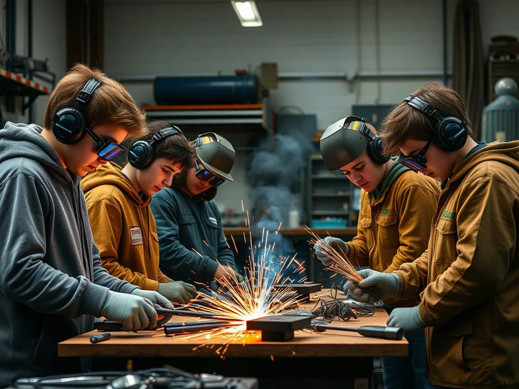 Local high school students compete in welding competition