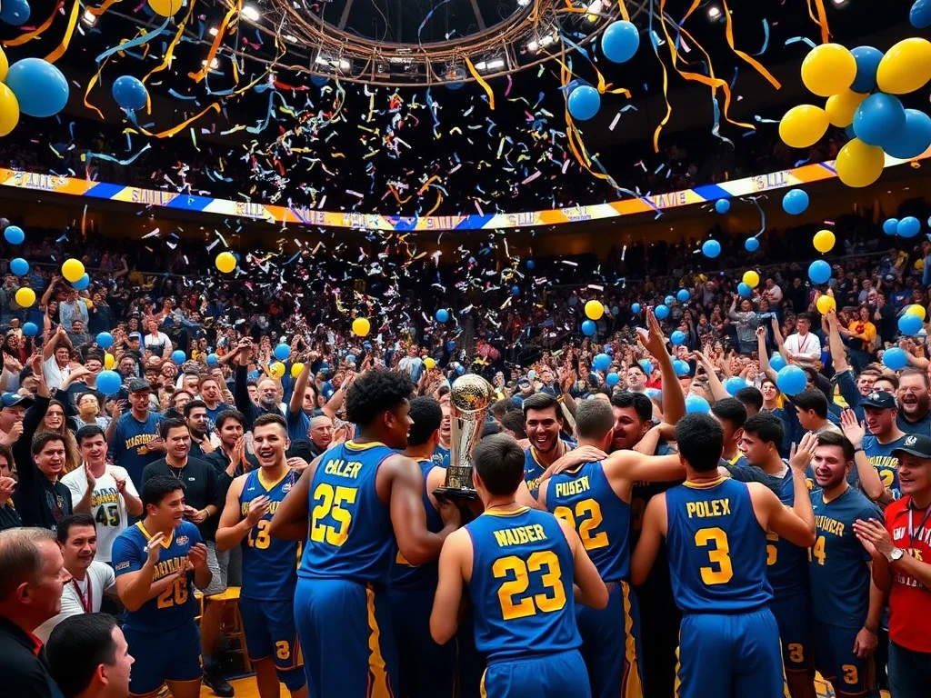 Michigan muscles its way to program's 2nd national title, beating stubborn UConn 69-63