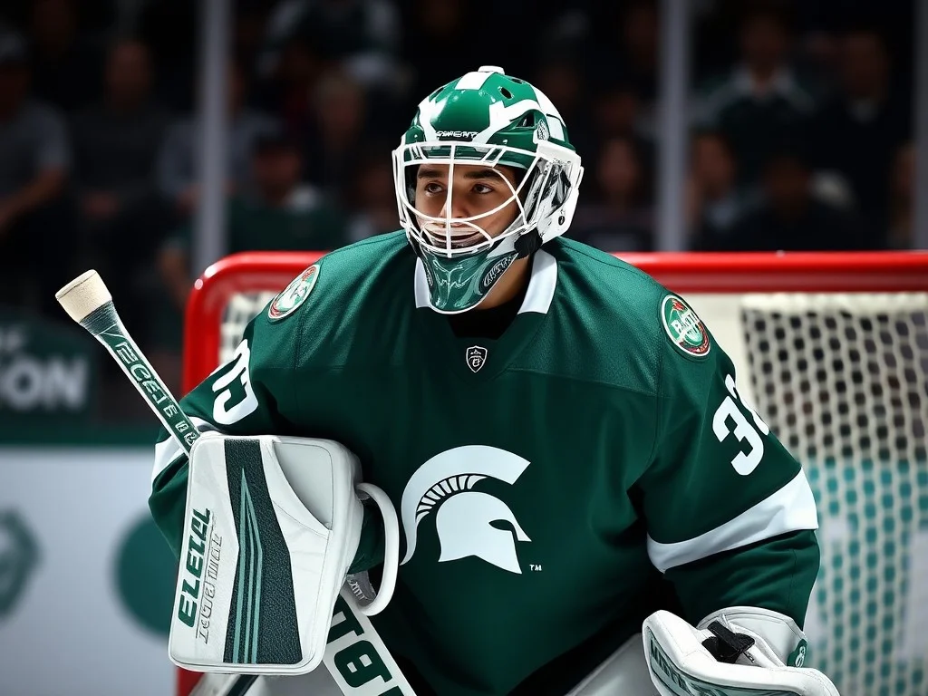 Michigan State’s Trey Augustine named top collegiate goaltender