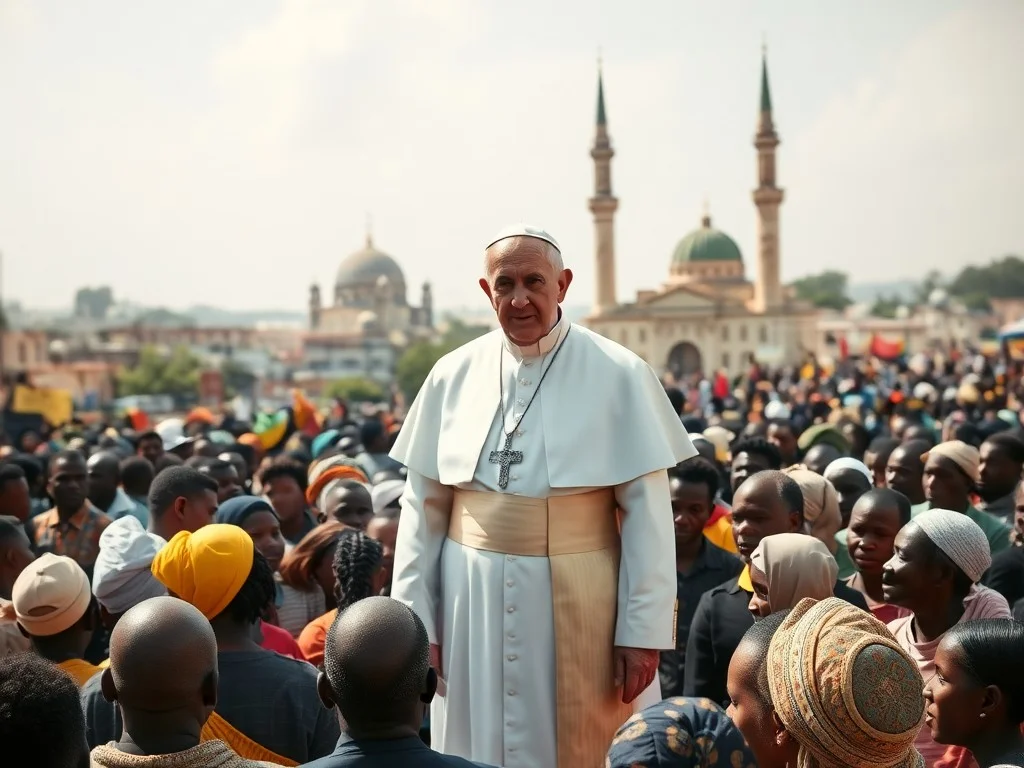 Pope visits Africa and calls for peace in Algeria against Iran war’s backdrop