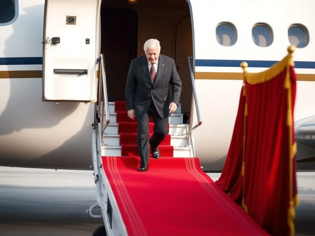 The Vice President flies to Islamabad