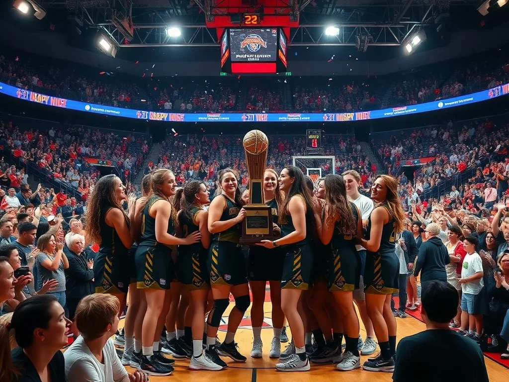 UCLA women celebrate NCAA basketball championship with fans at Pauley Pavilion